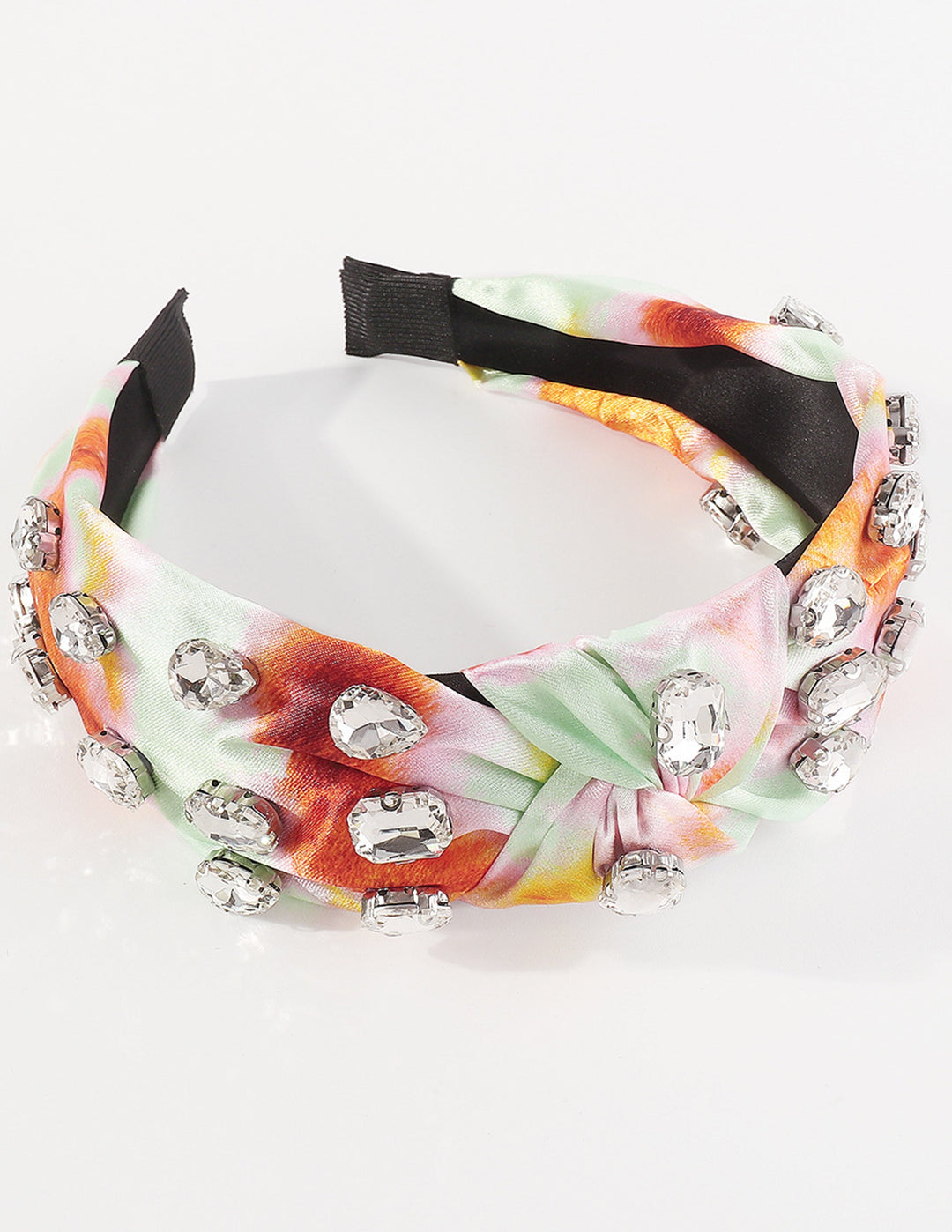 Knotted Tie-Dye Rhinestone Pannband