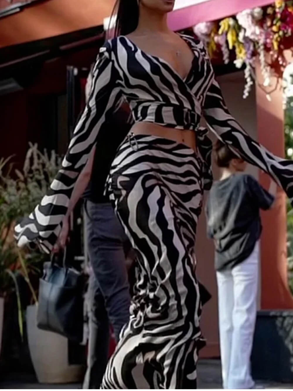 Trendy print zebradragt