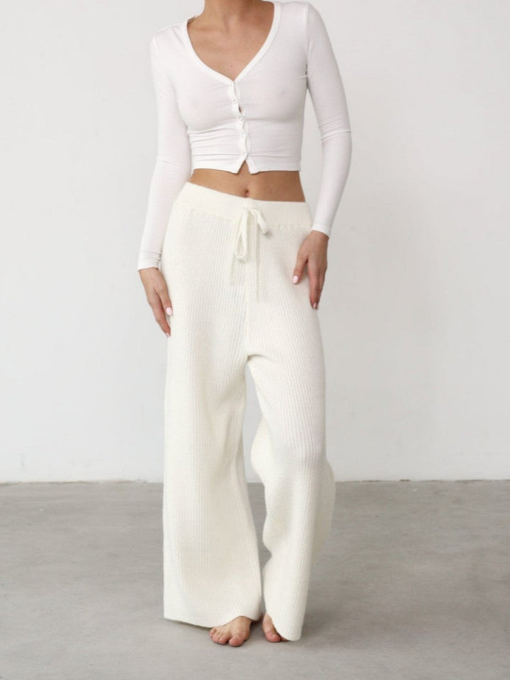 Organesch thermesch Strécke Wide Leg Pant