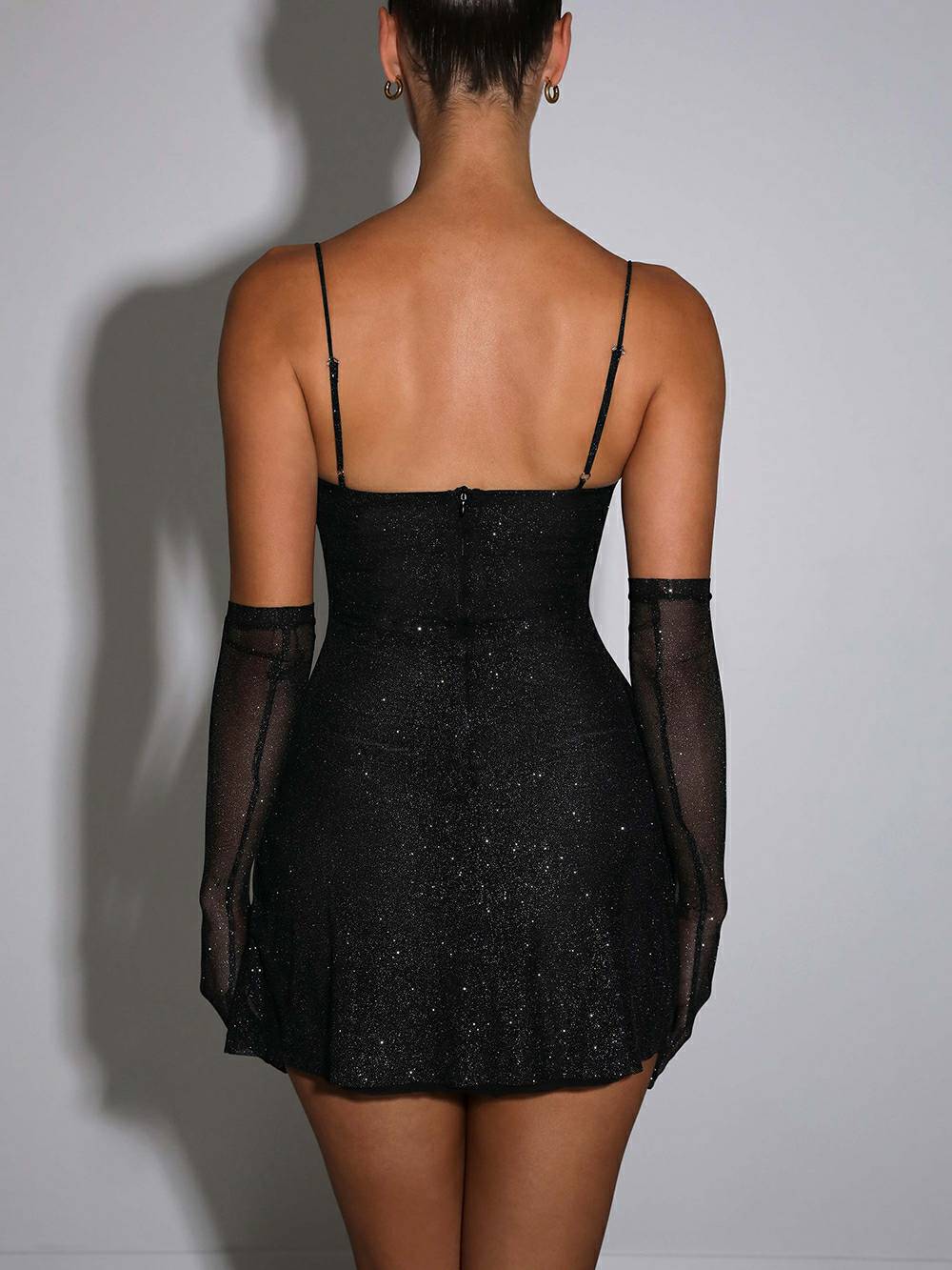 Minivestido Pixie - Negro Brillo