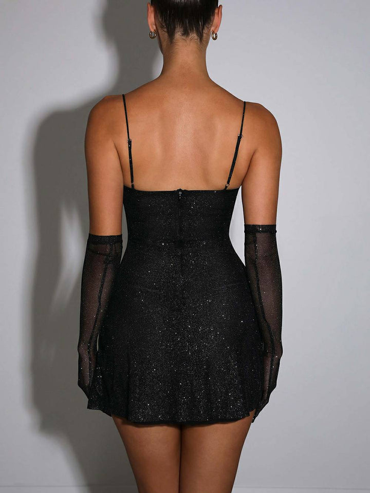 Μίνι Φόρεμα Pixie - Black Sparkle