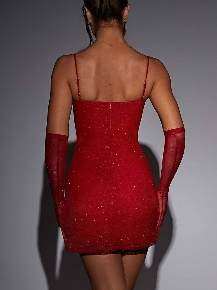 Μίνι Φόρεμα Pixie - Red Sparkle