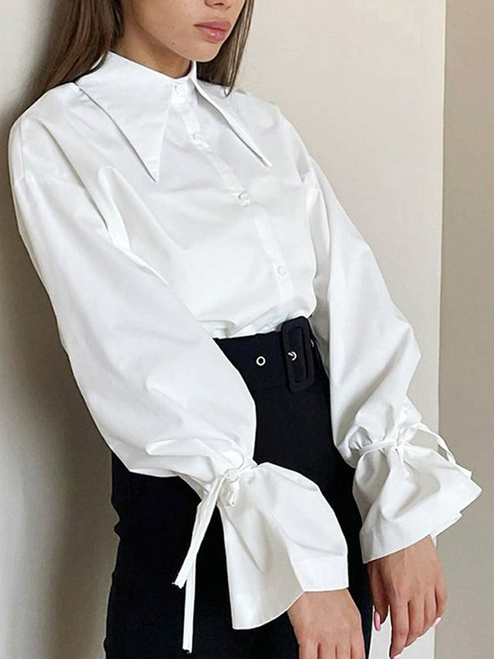 Bell-Sleeve laza szabású ing
