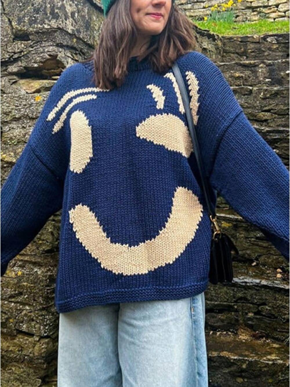 Happy Sunday Feel Good Strickpullover