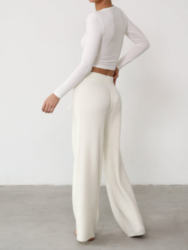 Organesch thermesch Strécke Wide Leg Pant