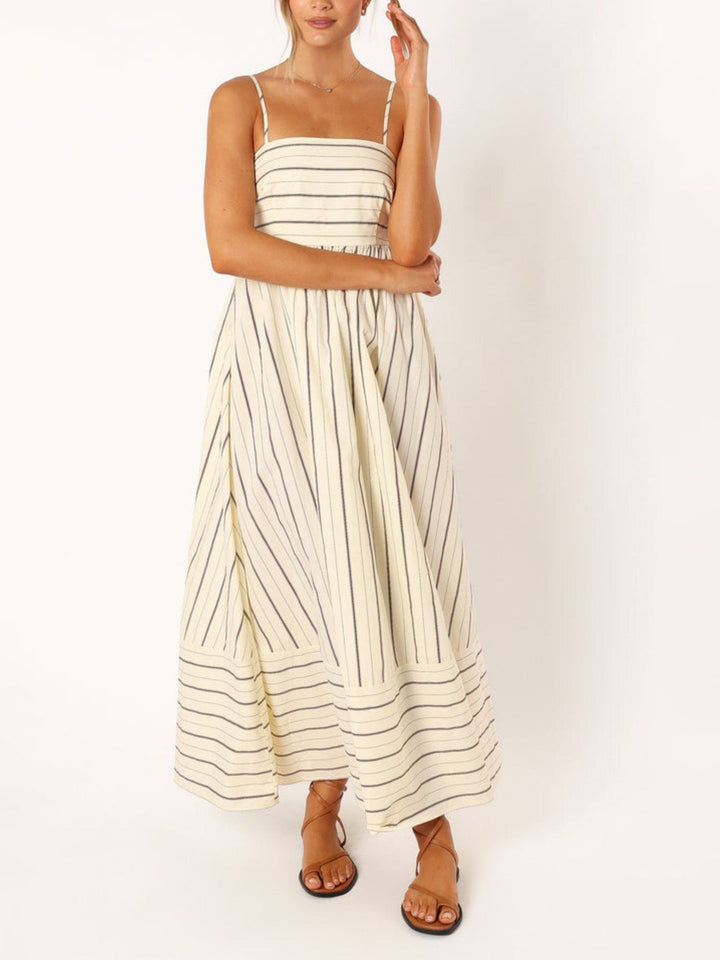 Stripe Slip Maxi Dress