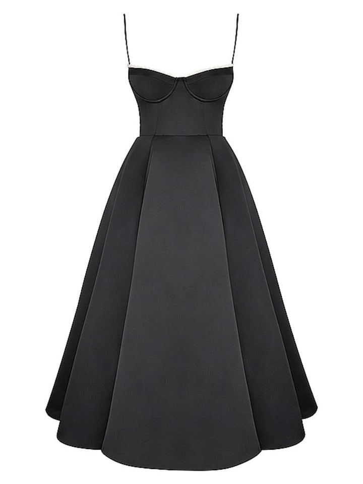 Μαύρο Μίντι Φόρεμα από Τούλι