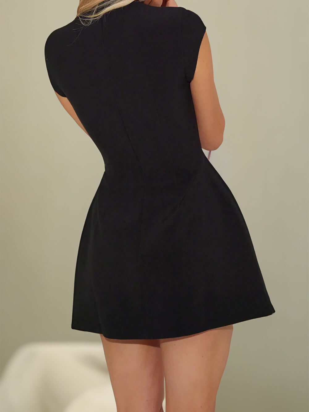 The Cap Sleeve Mini Dress