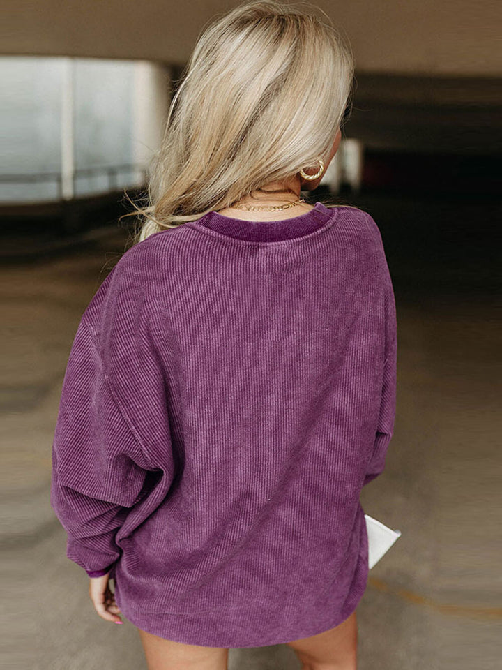 Howdy Textured Corded Sweatshirt