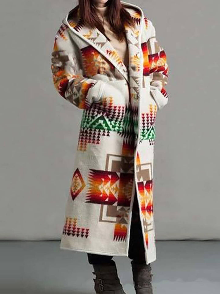 Bohémský dlouhý svetrový kabát