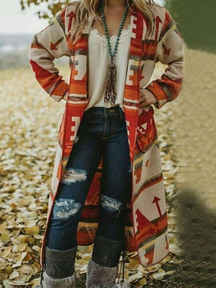 Casual Bohemian Long Coat