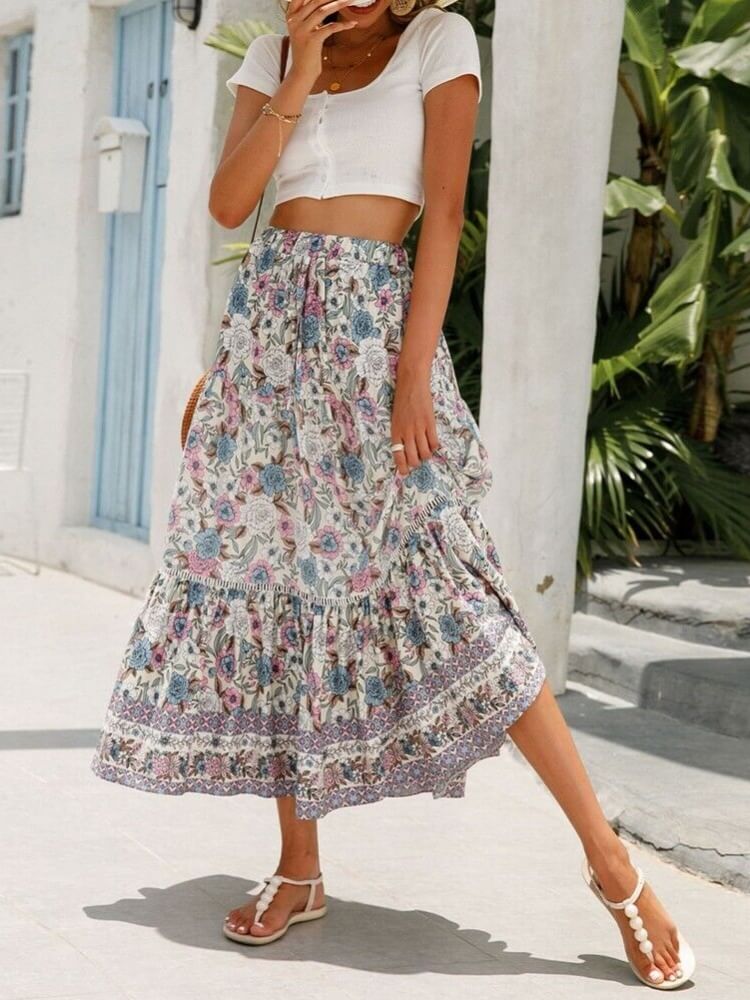 Love Shack Fancy Tiered Skirt