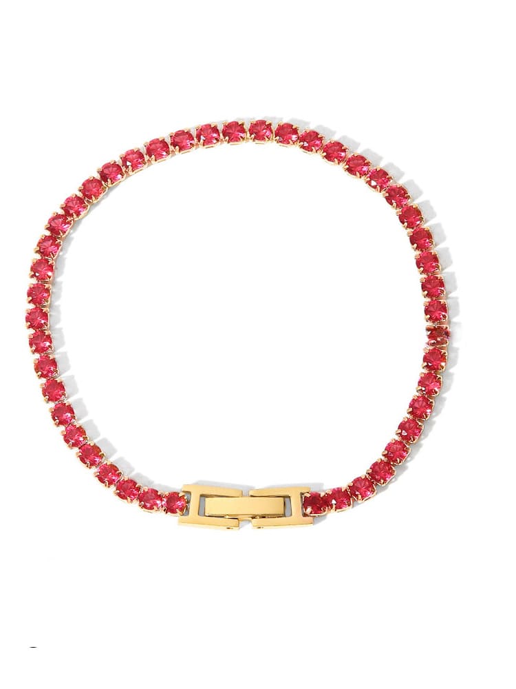 Tennis Bracelet - Raspberry