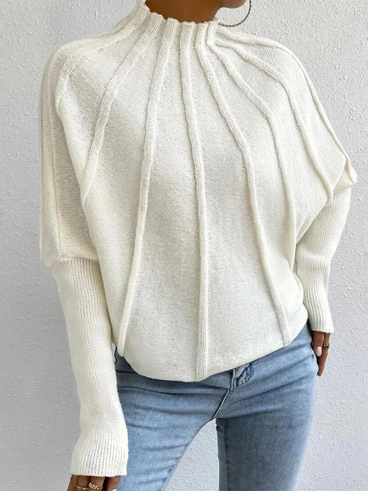 Einfacher Pullover mit Dolman-Ärmeln