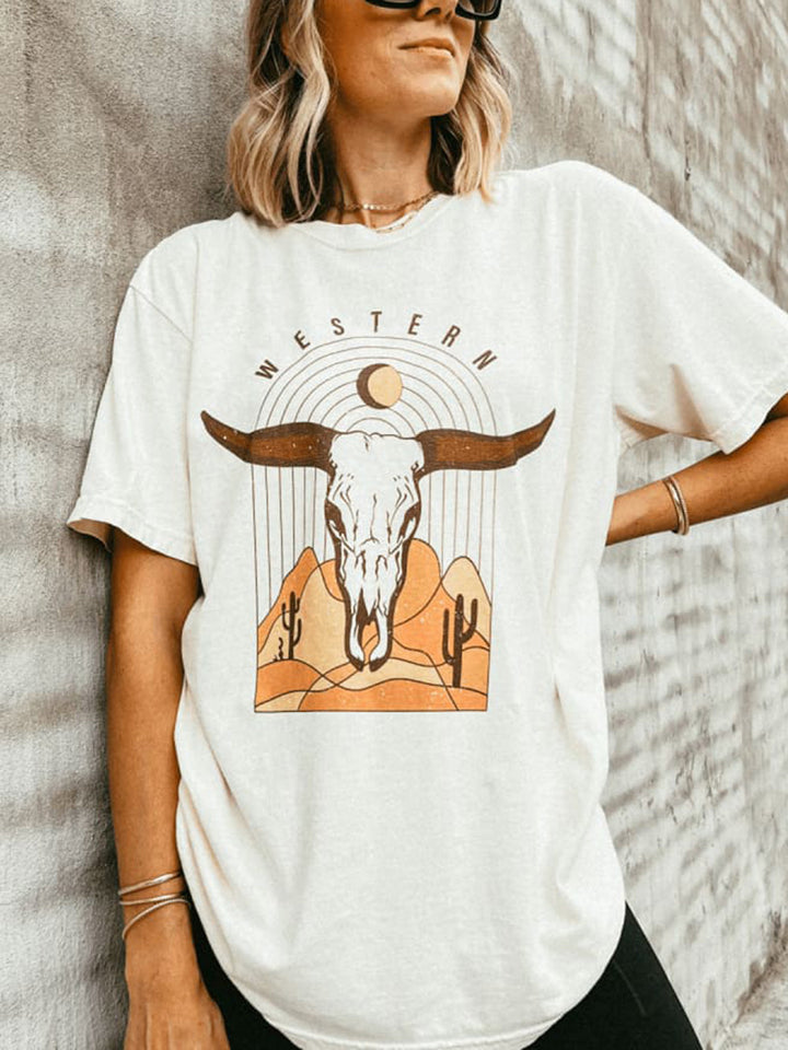 Western grafisk t-shirt