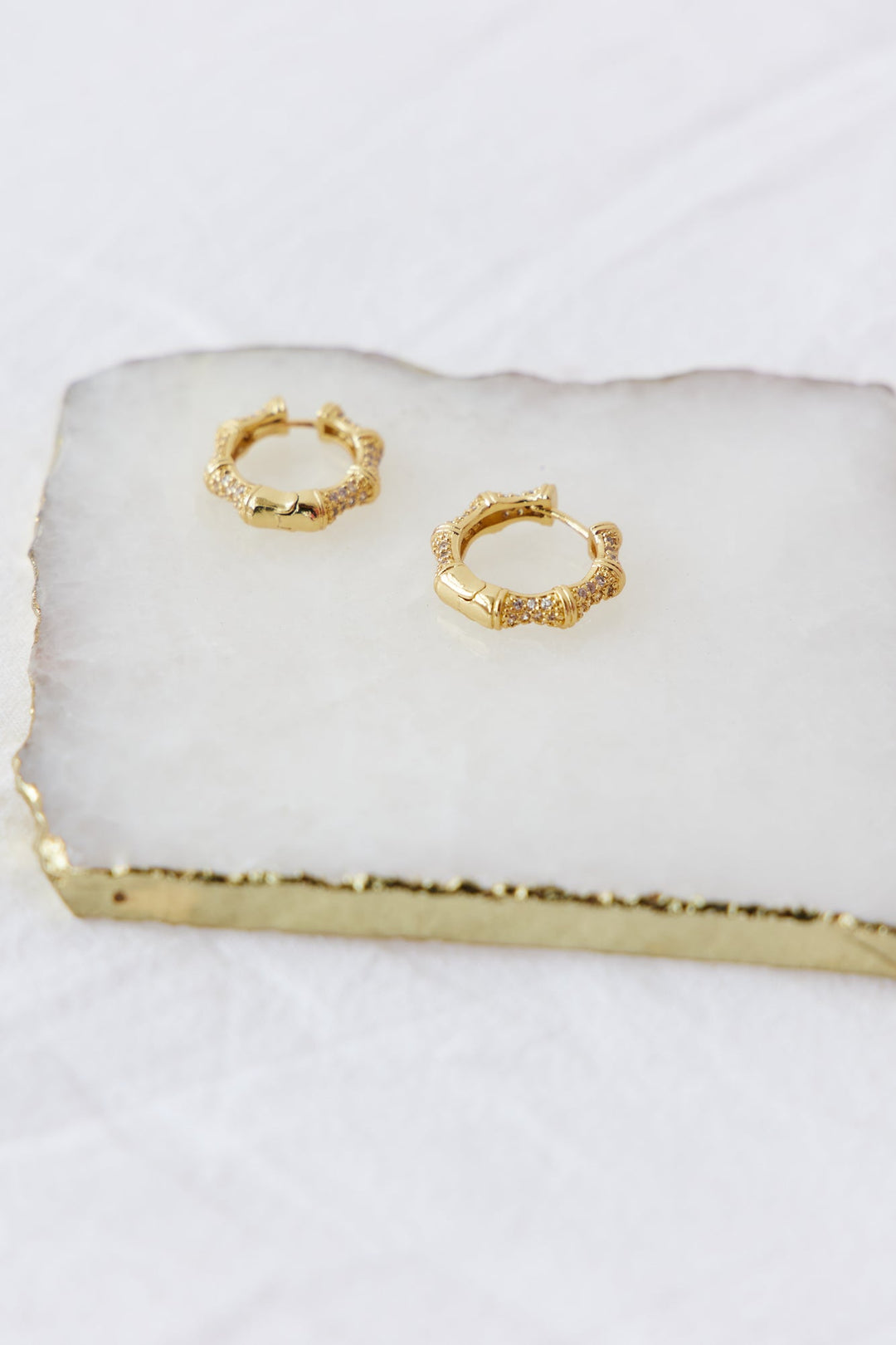 18K Gold Plated Final Stage Earrings