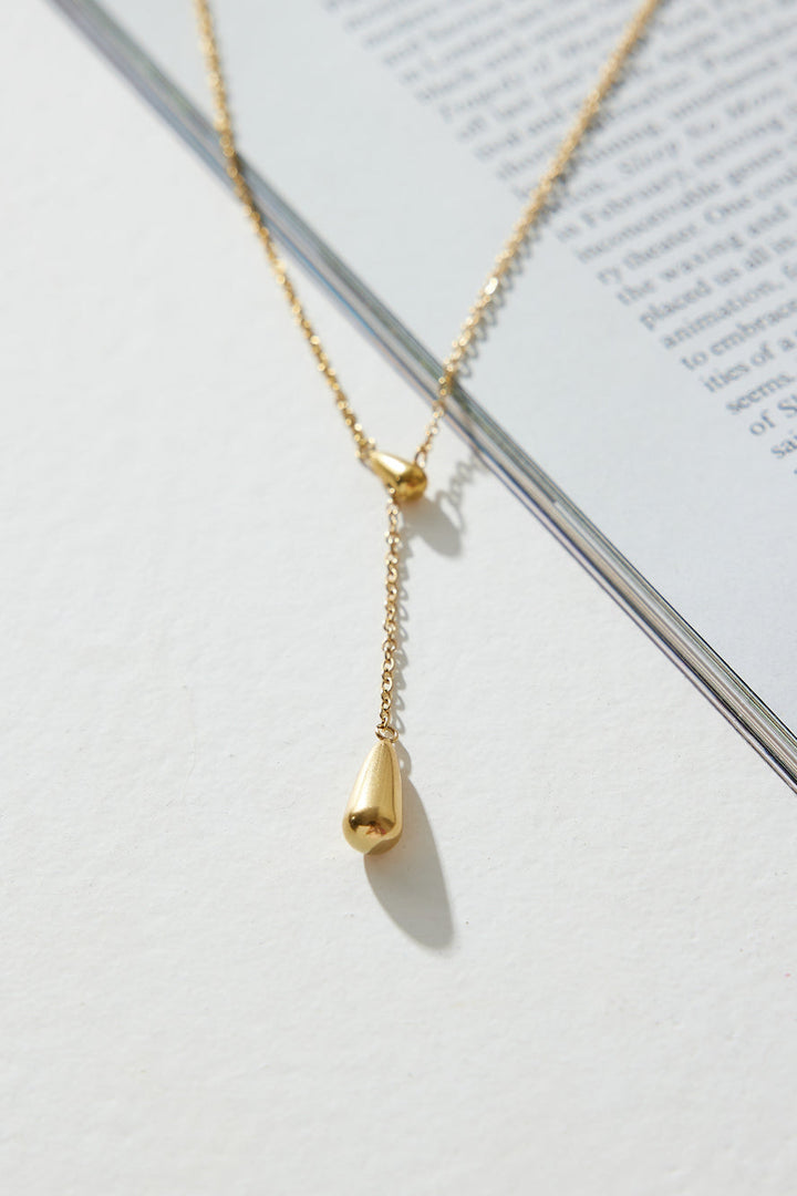 18 Karat vergoldeter Ring „The Bell“ Halskette Gold