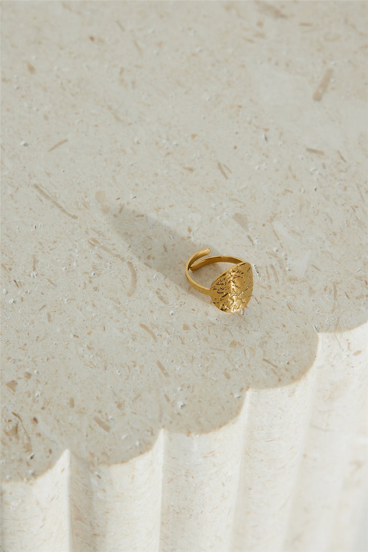 Anillo Luna Dorada Chapado En Oro 18k Oro