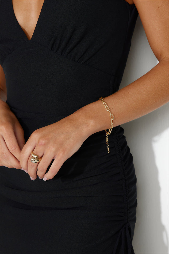 18k Gold Plated Chain Of Luxe Bracelet Gold