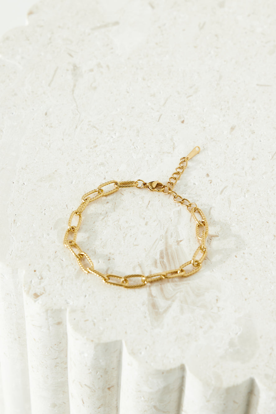 18 Karat vergoldetes Chain Of Luxe-Armband Gold