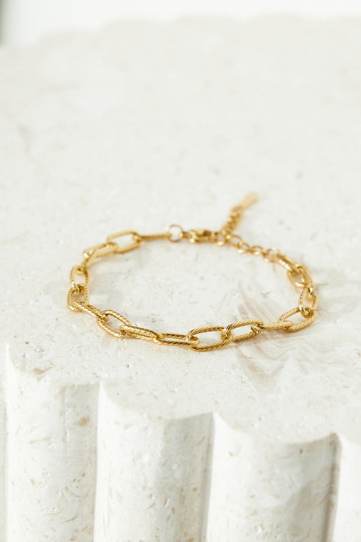 18 Karat vergoldetes Chain Of Luxe-Armband Gold