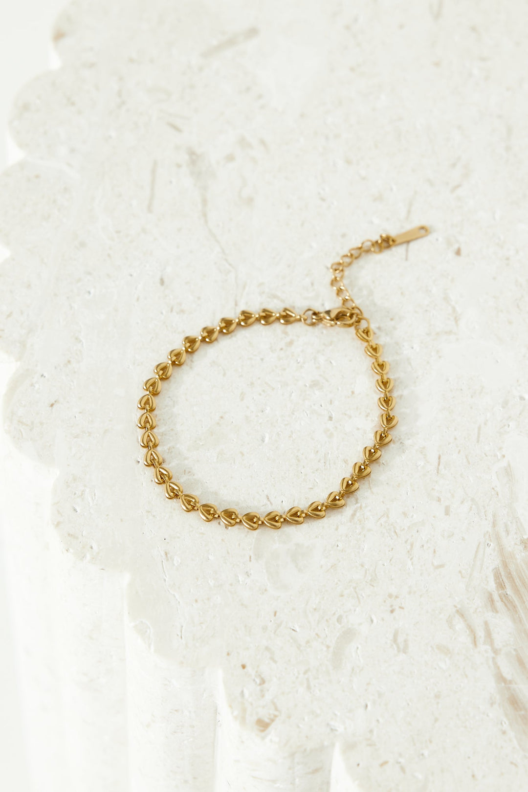 Pulseira de amor banhada a ouro 18k