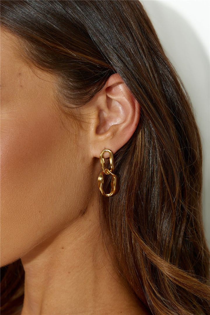 18k Gold Plated Everyone Wants Earrings Gold