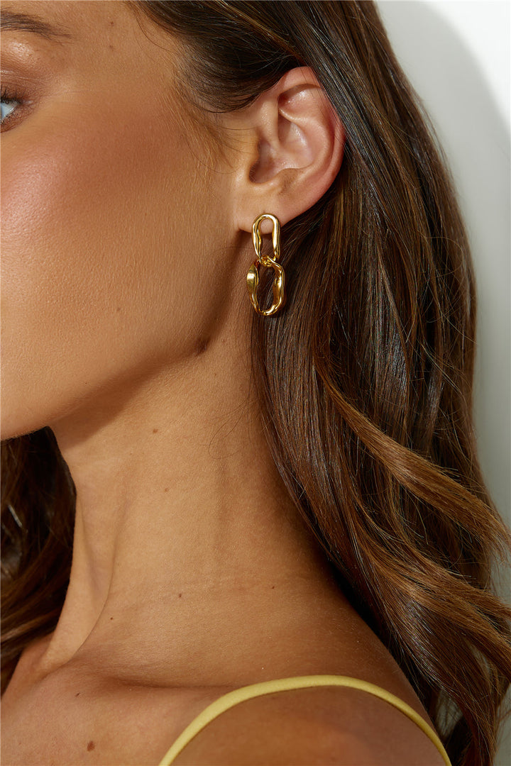 18k Gold Plated Everyone Wants Earrings Gold