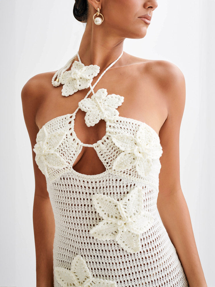 Kyla Floral Crochet Maxi Dress