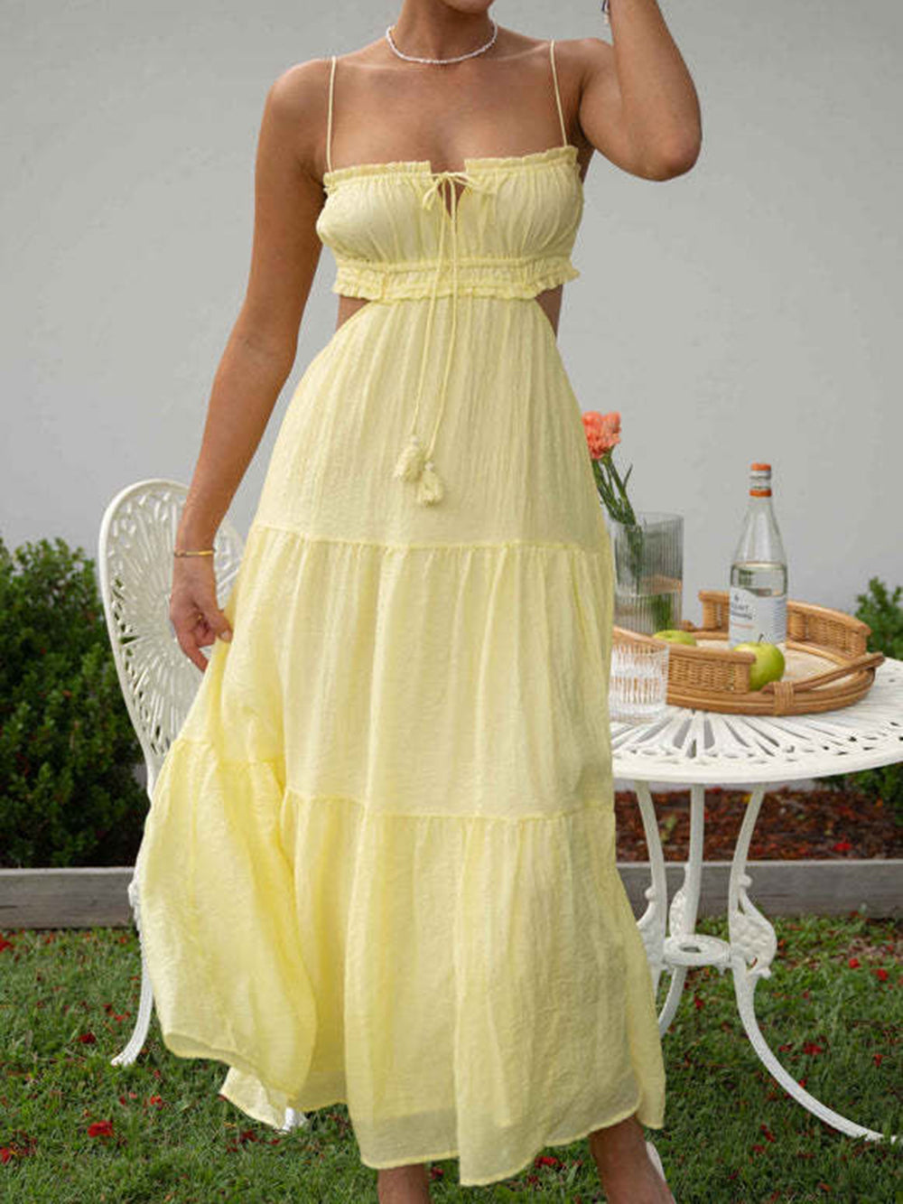 Μαξί Φόρεμα Μαγικές Στιγμές Κίτρινο
