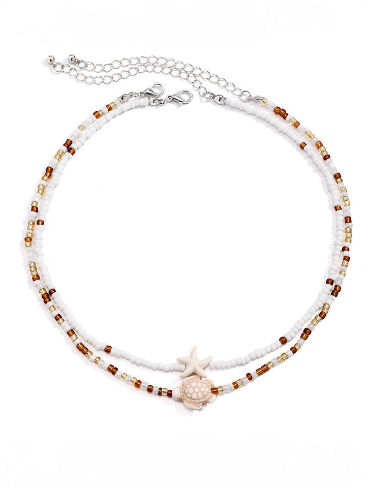 Beach Starfish Shell Halsband