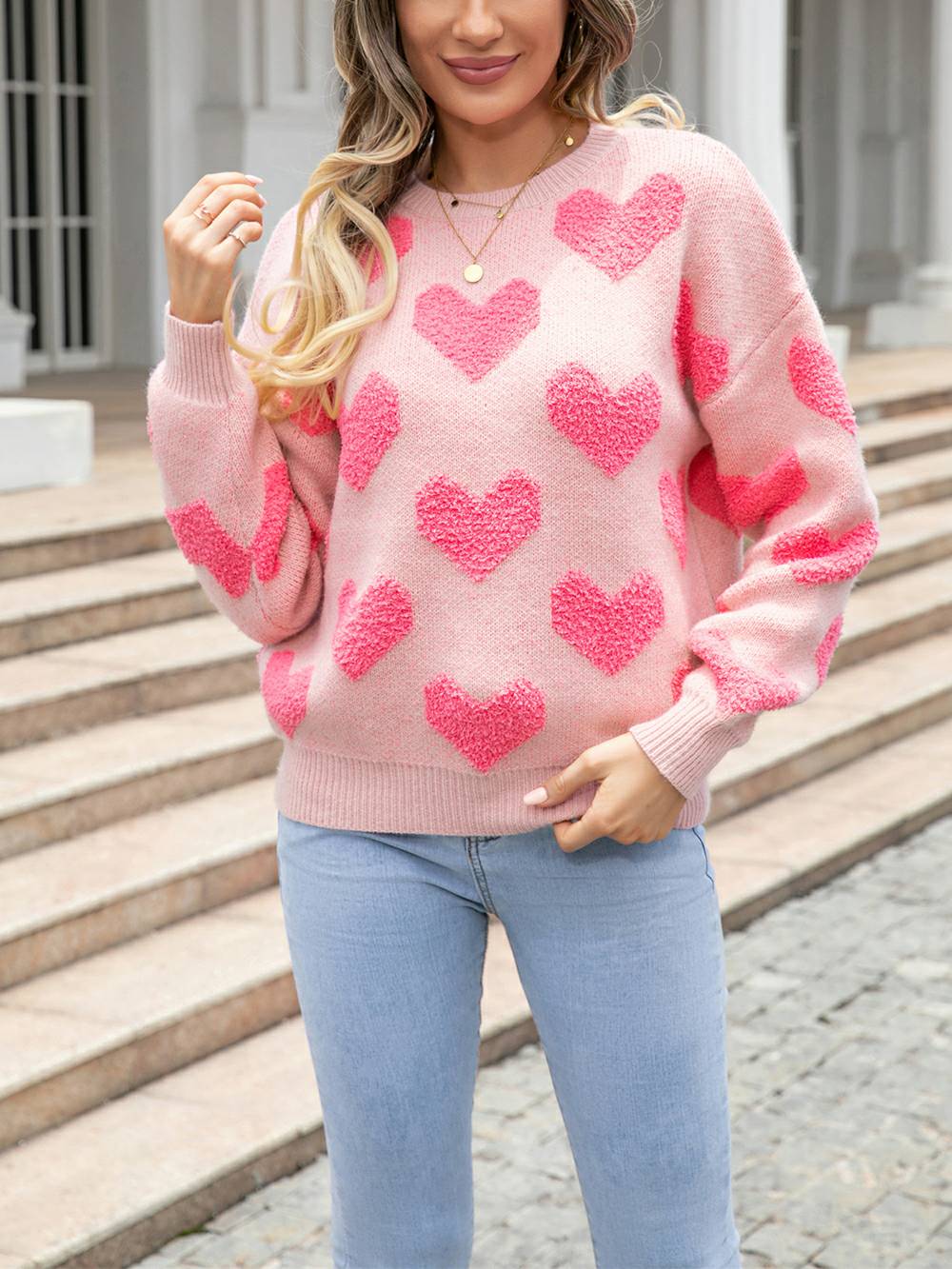 Tiny Hearts of Love kötött pulóver