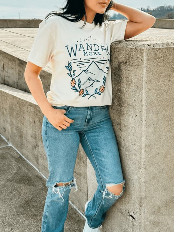 Vandre mere grafisk t-shirt