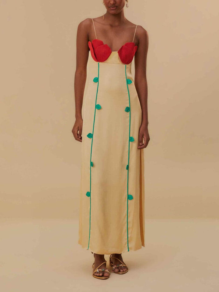 Modieuze en sexy mouwloze maxi-jurken met contrasterende patchwork