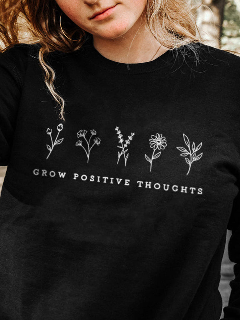 Φούτερ Grow Positive Thoughts