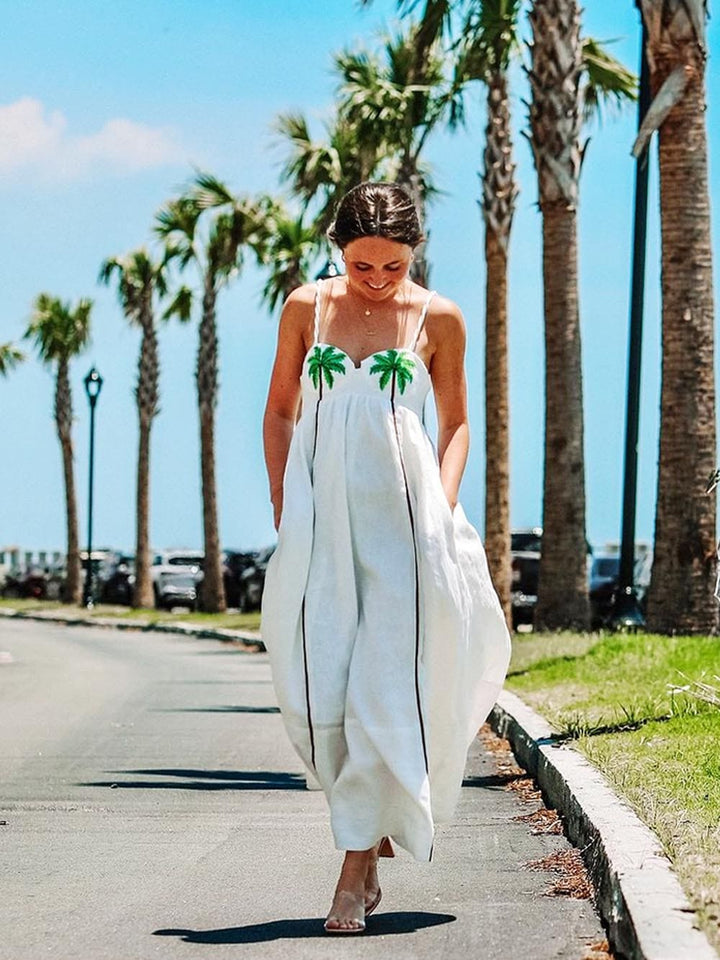 Skluzové šaty Palm Oasis