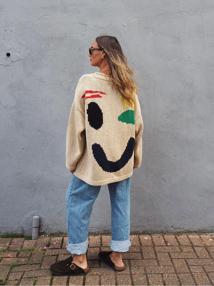 Happy Sunday Feel Good Knit Sweater