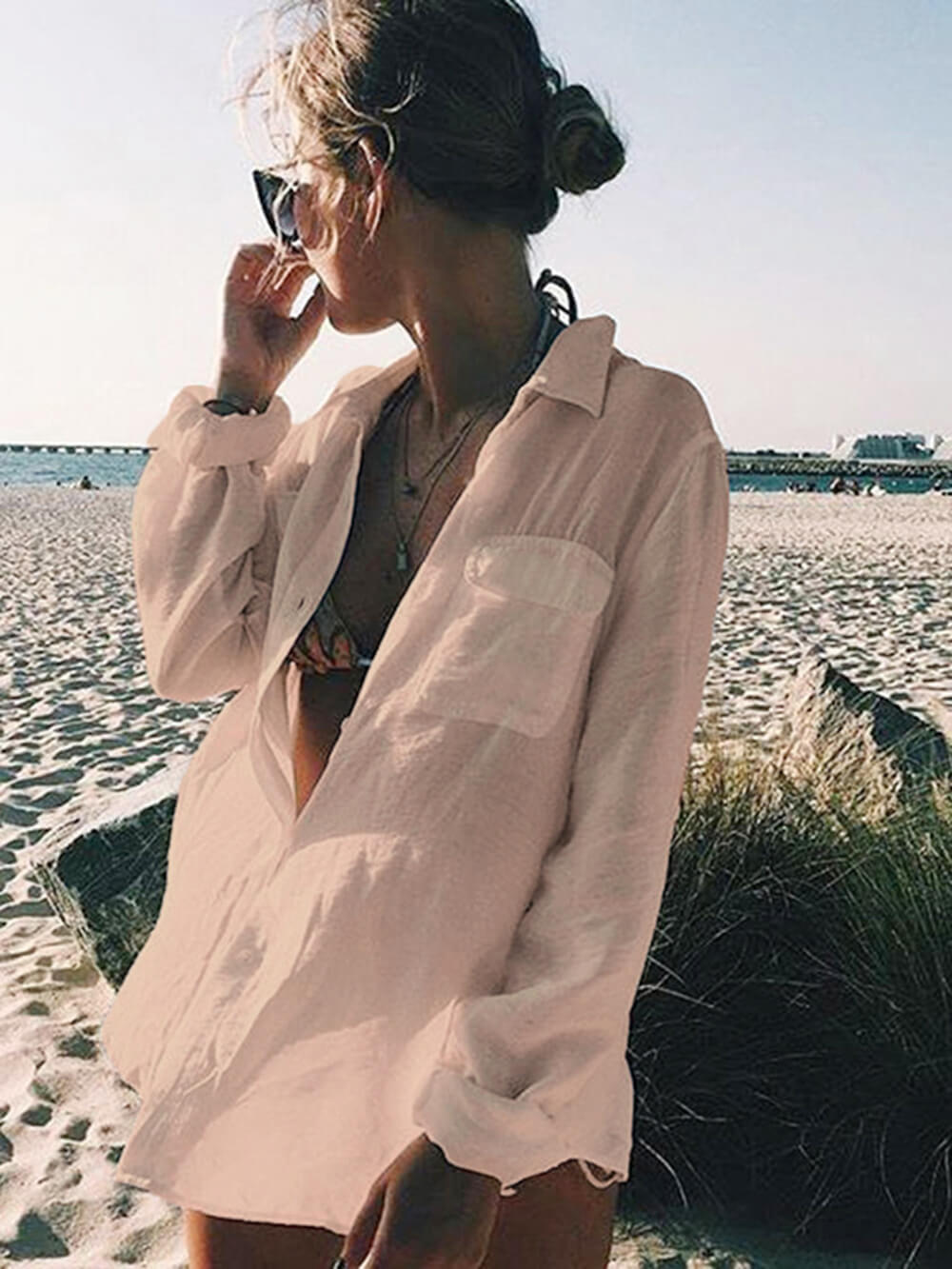 Tunic Bikini Cover-Ups Sexy Beach Wear Swim Suit Cover Up