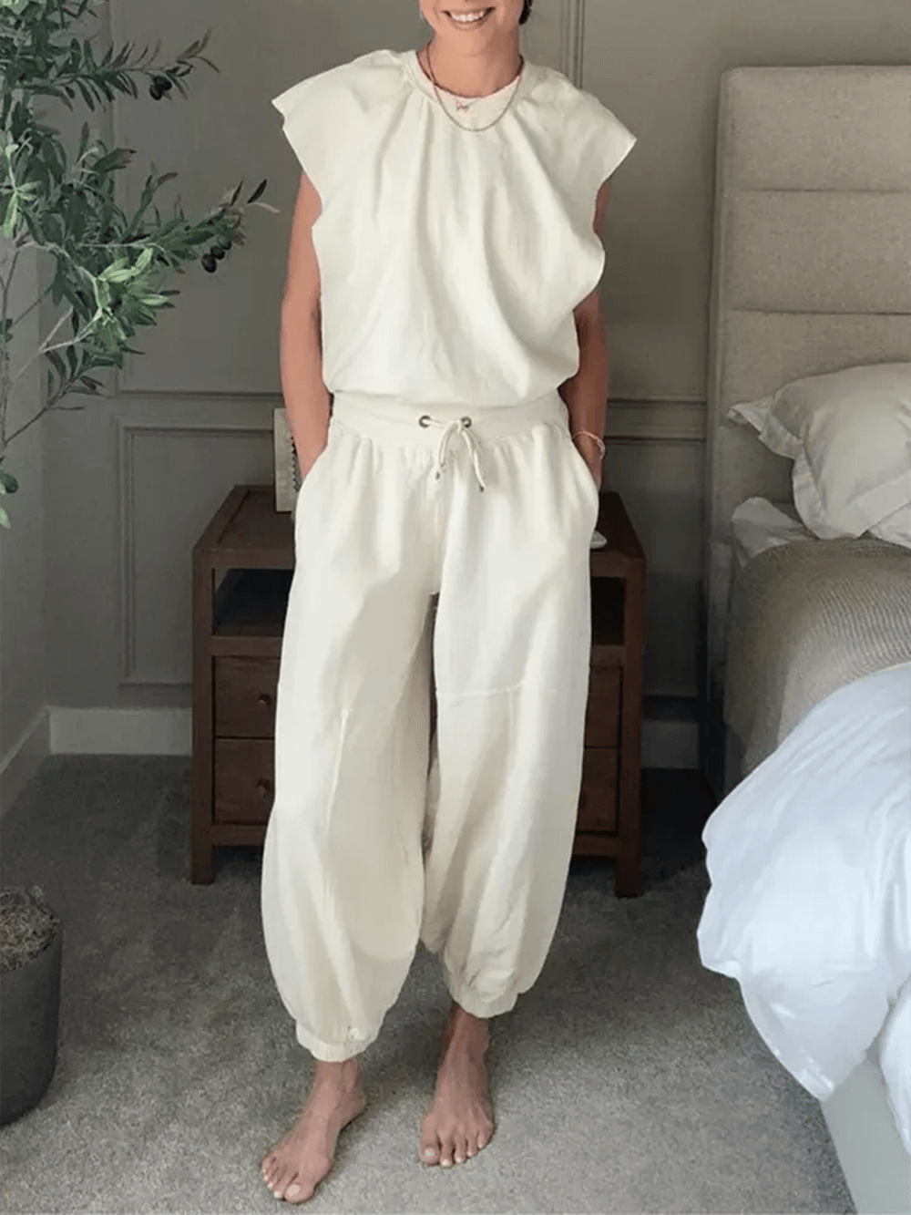 Ryggløs korsett jumpsuit