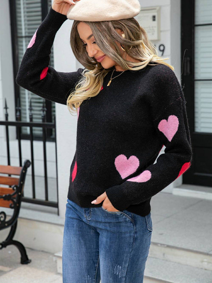 Pulover Pulover Cozy Knit Sweetheart