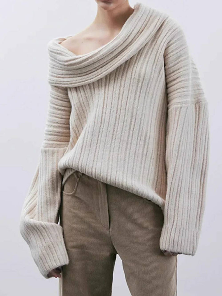 סוודר אוברסייז High Roll Knit