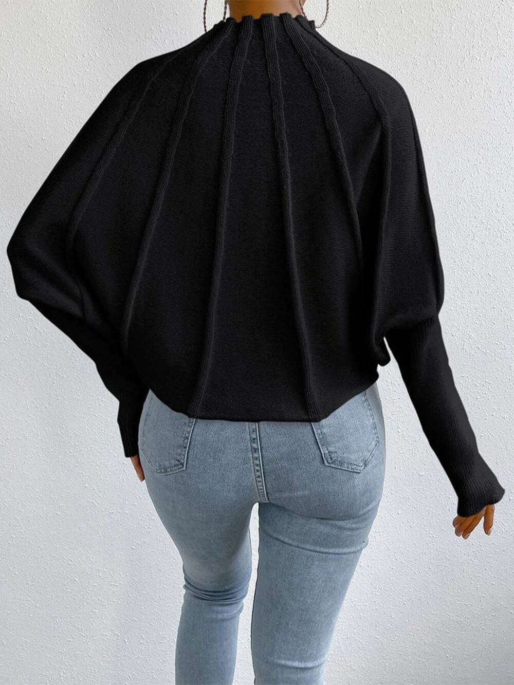 Enkel Dolman-sleeve genser