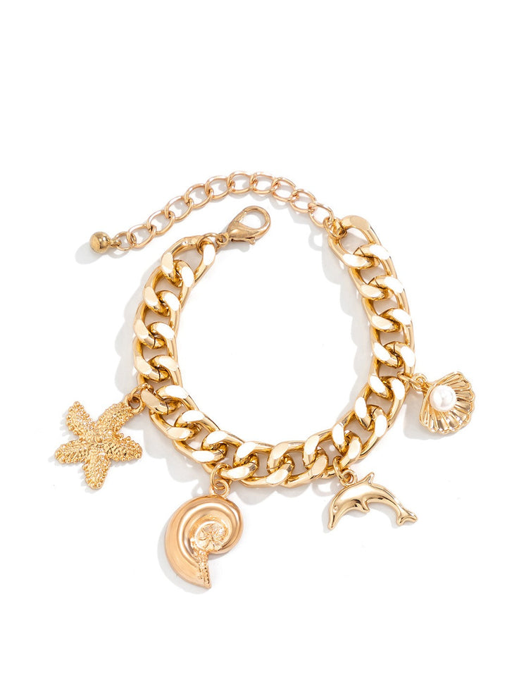 Bracelet pendentif sur le thème de l'océan