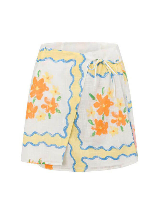 Irregular Printed Skirt Sets