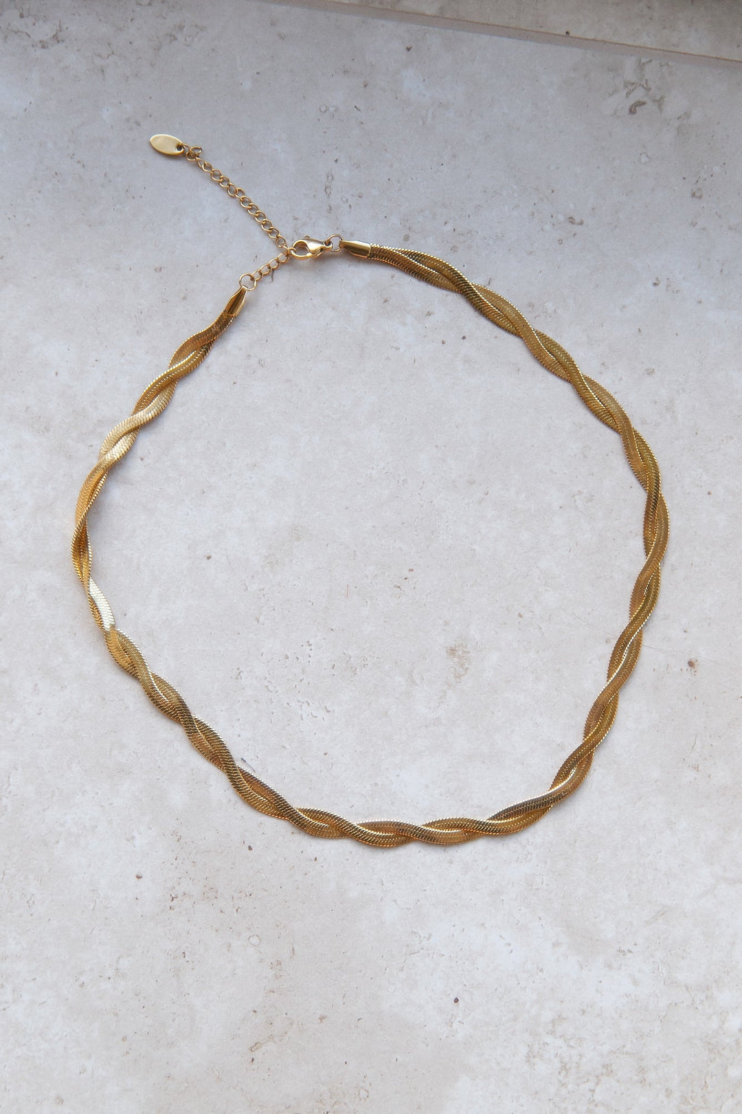 18K vergoldete Halskette „Spun Around“ Gold