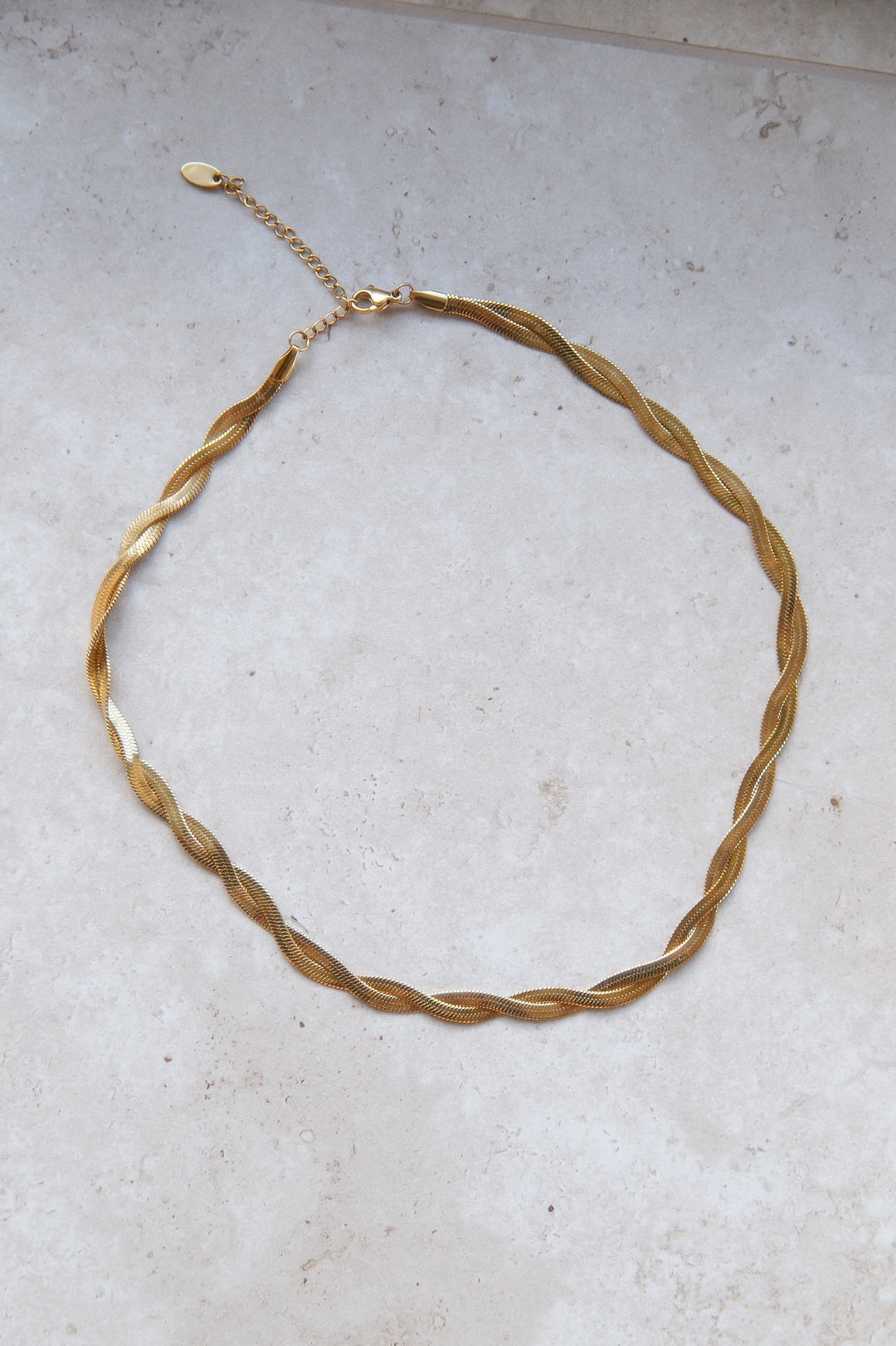 18K Gold Plated Spun Around Necklace Gold