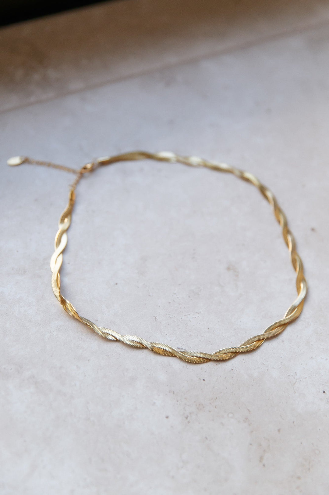 18K vergoldete Halskette „Spun Around“ Gold