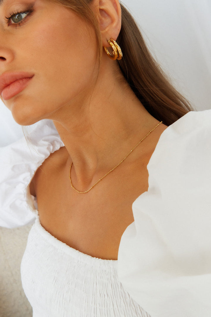 18 Karat vergoldete Ohrringe „Pierce Of Your Heart“