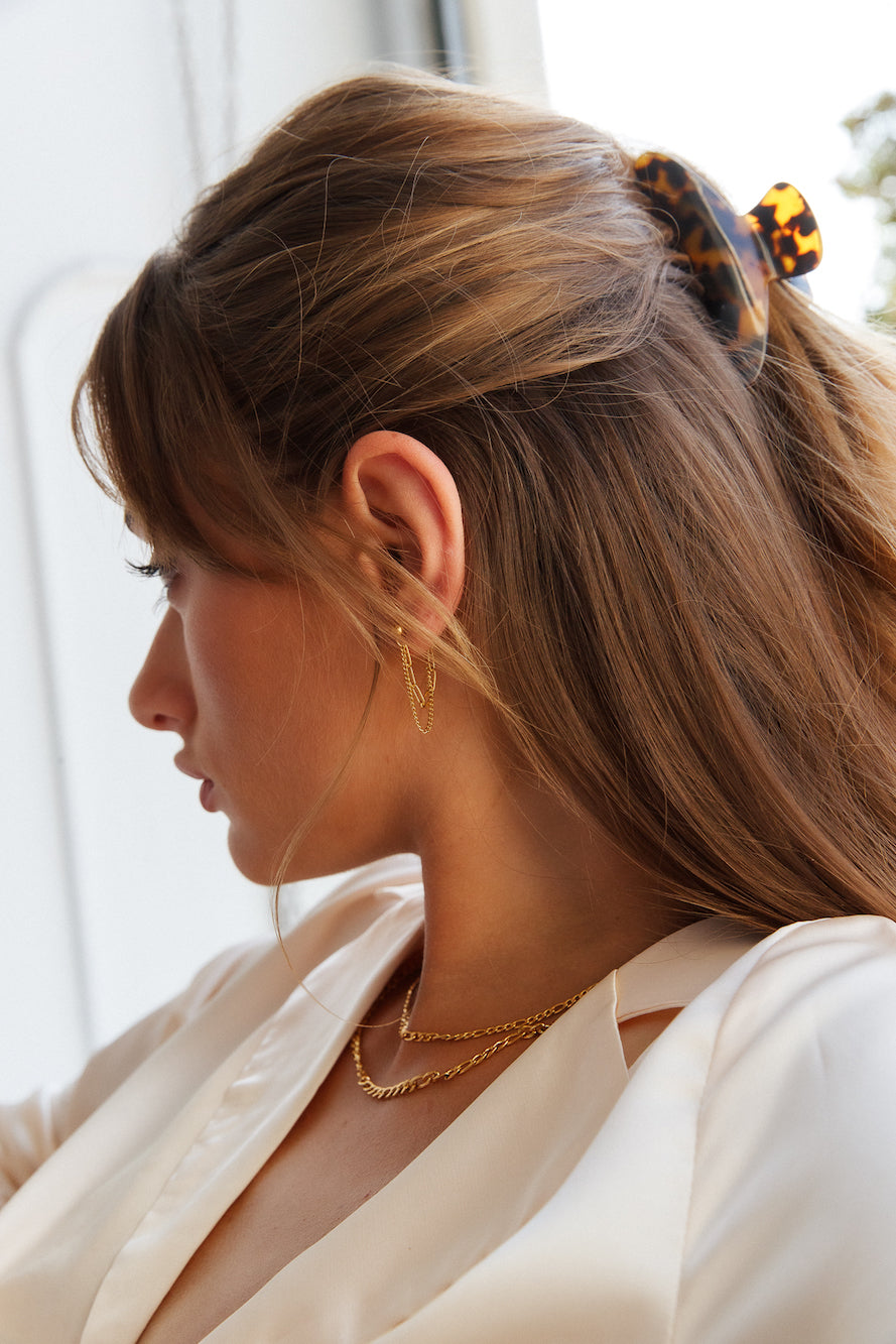 18K guldpläterade Tiffanys Secrets örhängen guld