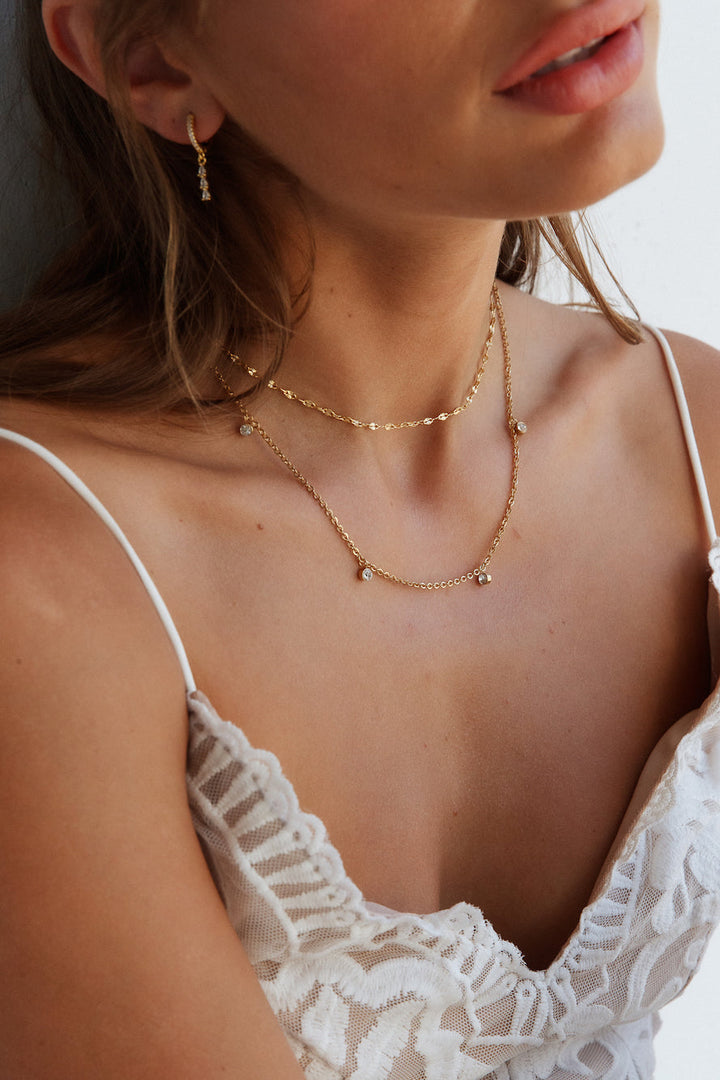 18K vergulde Drape On Me ketting goud